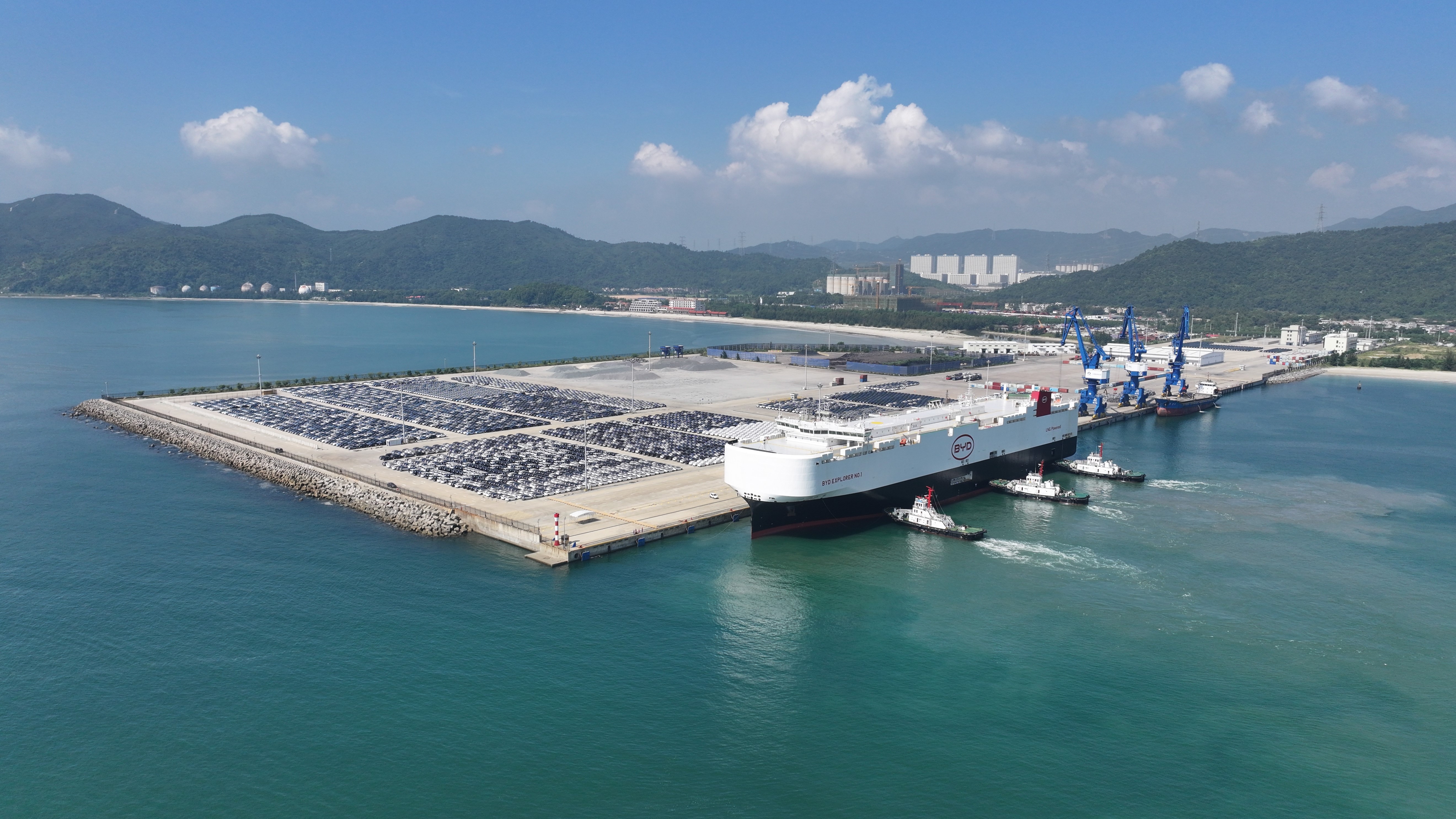 开云电子小漠港区汽车今年累计出口超5万辆